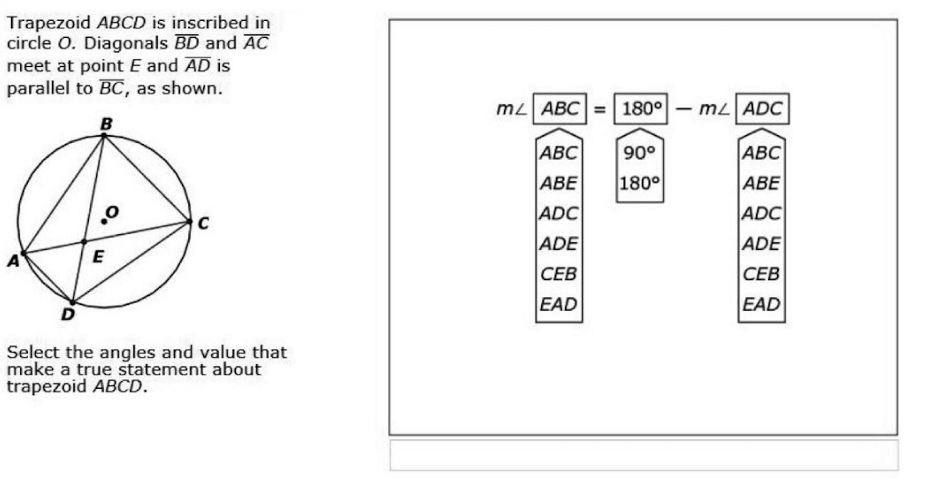 Solved Trapezoid ABCD is inscribed in circle O. Diagonals BD