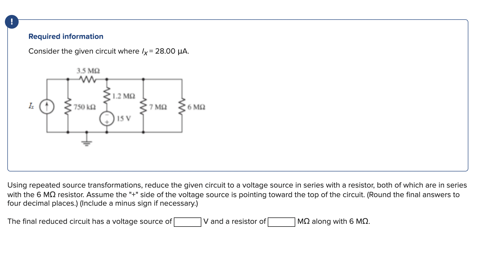 Solved Required Information Consider The Given Circuit Where | Chegg.com