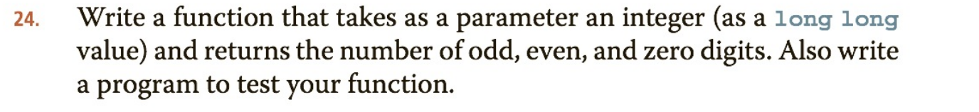 Solved 24. Write a function that takes as a parameter an | Chegg.com