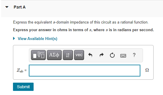 Solved Find the poles and zeros of the impedance seen | Chegg.com