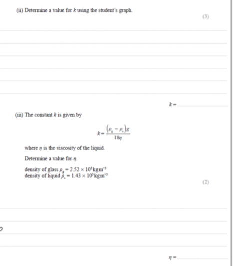 Solved 18 A student carried out an experiment to determine | Chegg.com