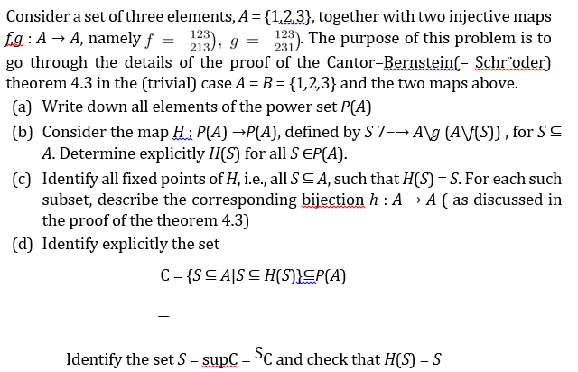 Consider A Set Of Three Elements, A={1,2,3}, Together | Chegg.com