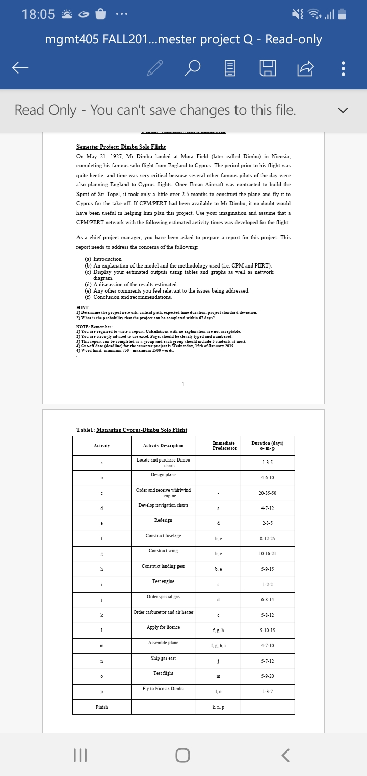 18 05 Gu Mgmt405 Fall1 Mester Project Q Chegg Com