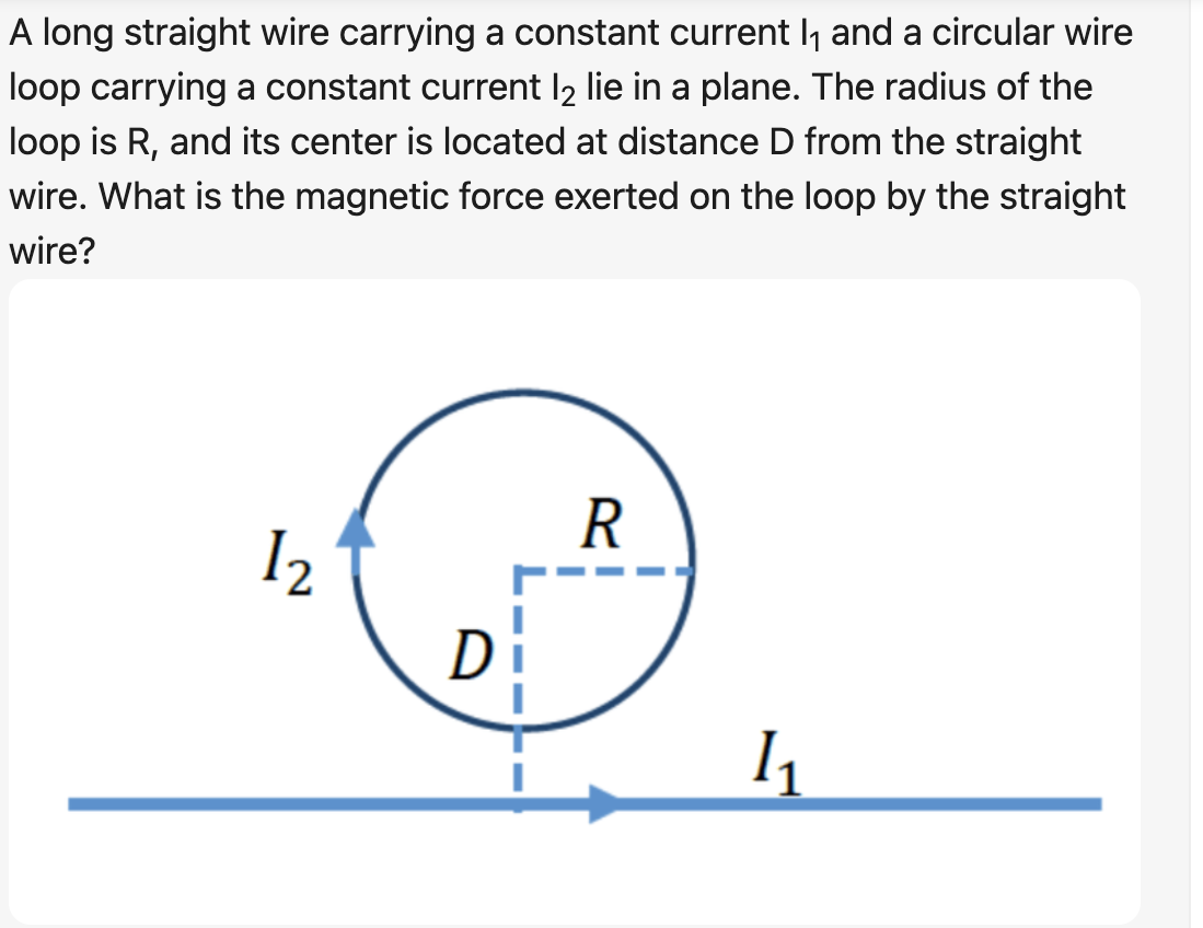 Solved A long straight wire carrying a constant current 1, | Chegg.com