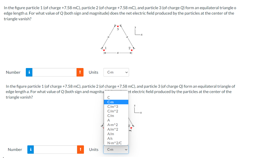 Solved In the figure particle 1 (of charge +7.58 mC), | Chegg.com