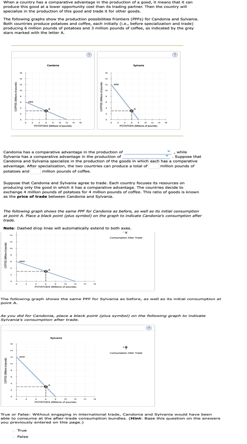 Solved When A Country Has A Comparative Advantage In The Chegg