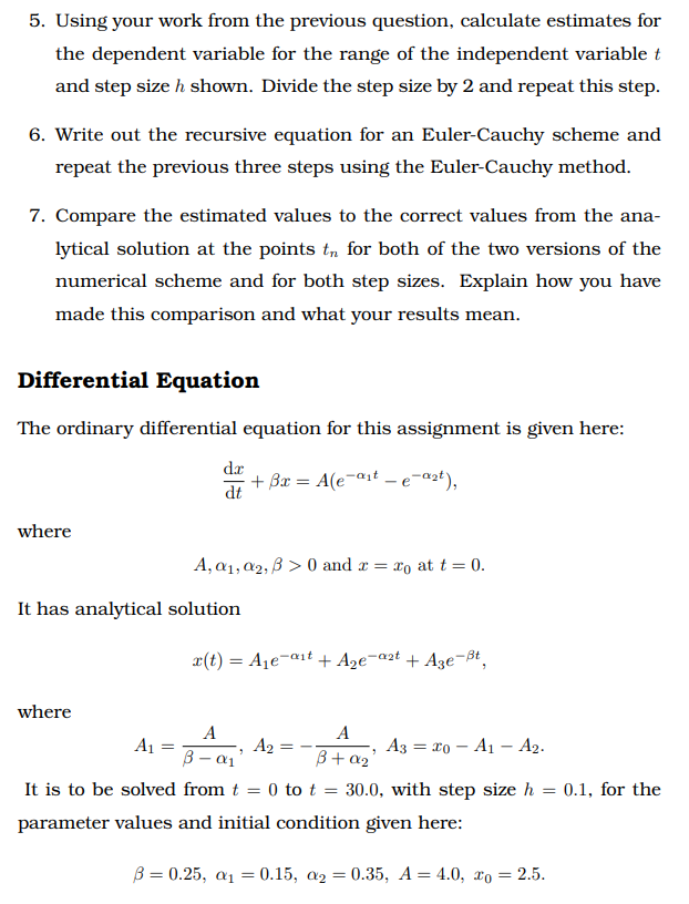 Solved 1. Write the differential equation in the correct | Chegg.com