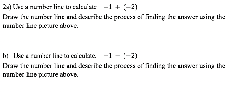 draw a number line from 0 to 2