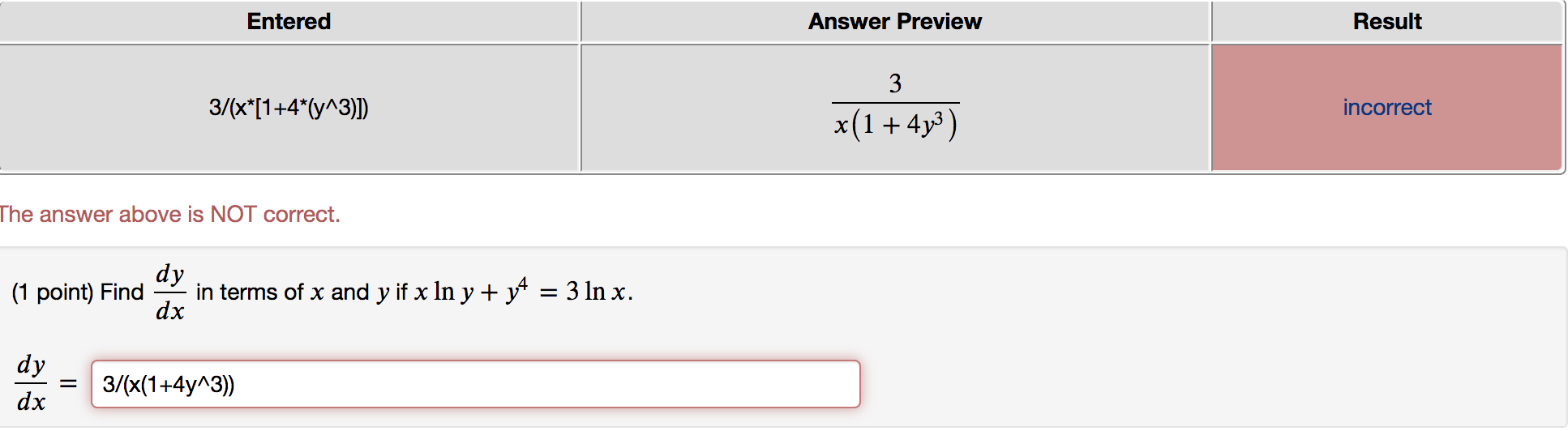 Solved I cant figure out why my answer is wrong :( We just | Chegg.com