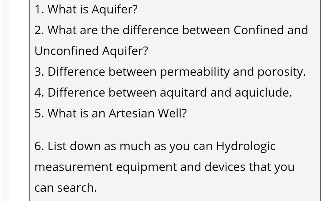 What Is Aquifer, Types Of Aquifer, Difference Between Confined & Unconfined  Aquifer, H.S Geography