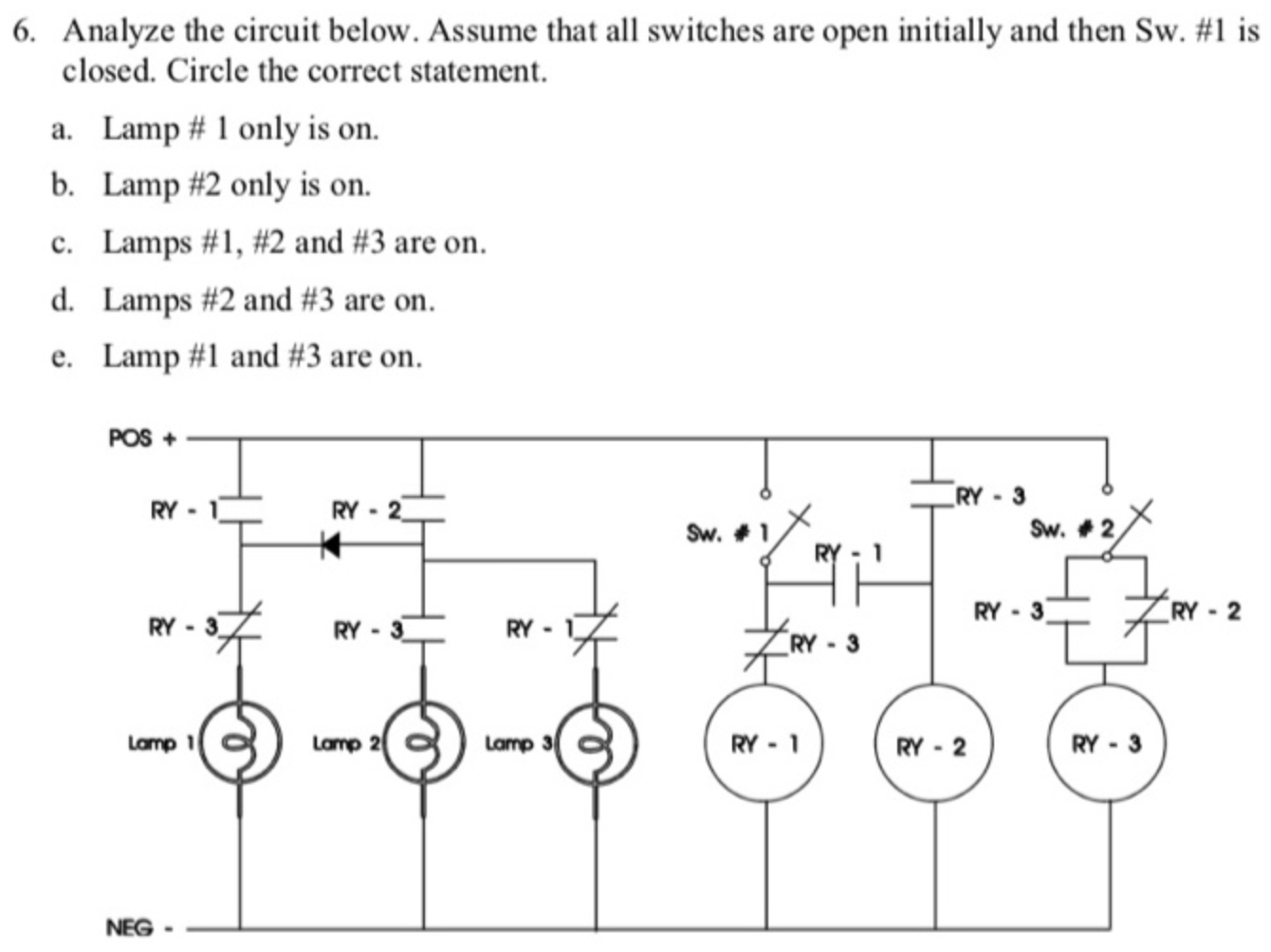 Solved 6. Analyze the circuit below. Assume that all | Chegg.com