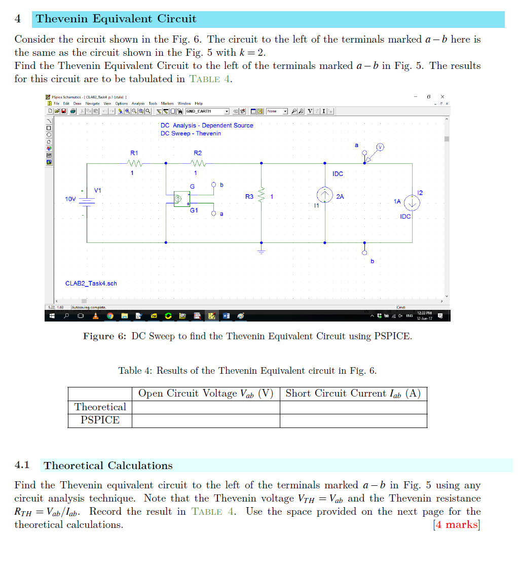 Solved Find the Thevenin equivalent circuit to the left of | Chegg.com