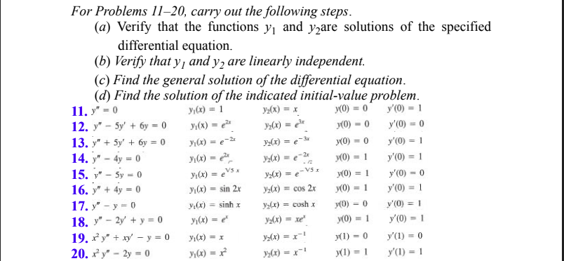 Solved For Problems 11-20, Carry Out The Following Steps. | Chegg.com