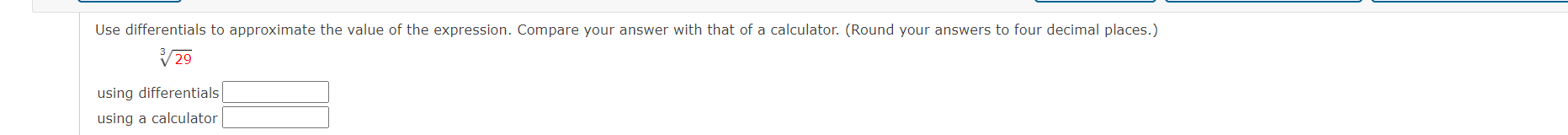 Solved Use differentials to approximate the value of the | Chegg.com