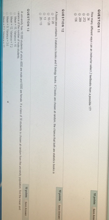 Solved How many different ways can an instructor select 2 | Chegg.com