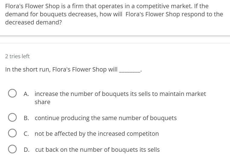 Solved Flora's Flower Shop is a firm that operates in a