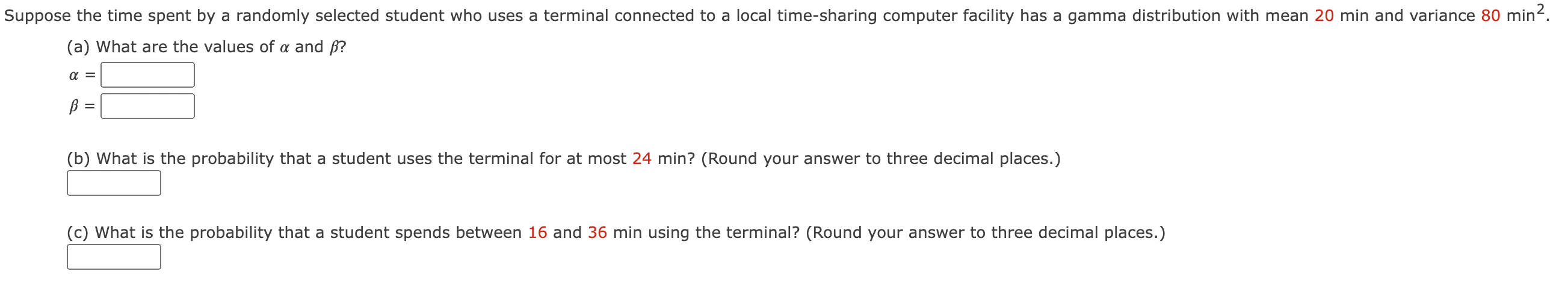 Solved (a) What are the values of α and β ? α= β= (b) What | Chegg.com