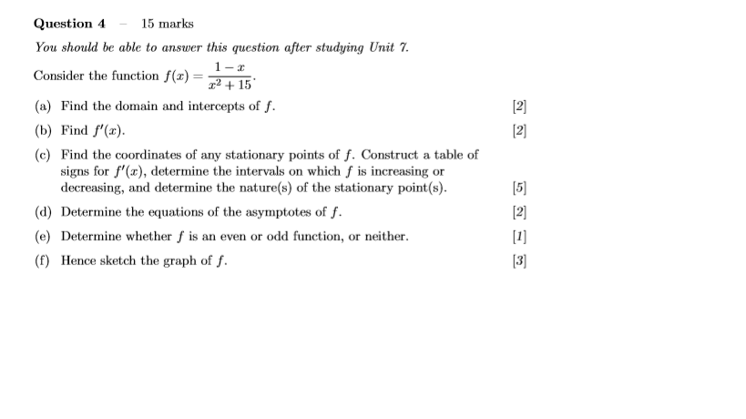 Solved [2] [2] Question 4 15 marks You should be able to | Chegg.com