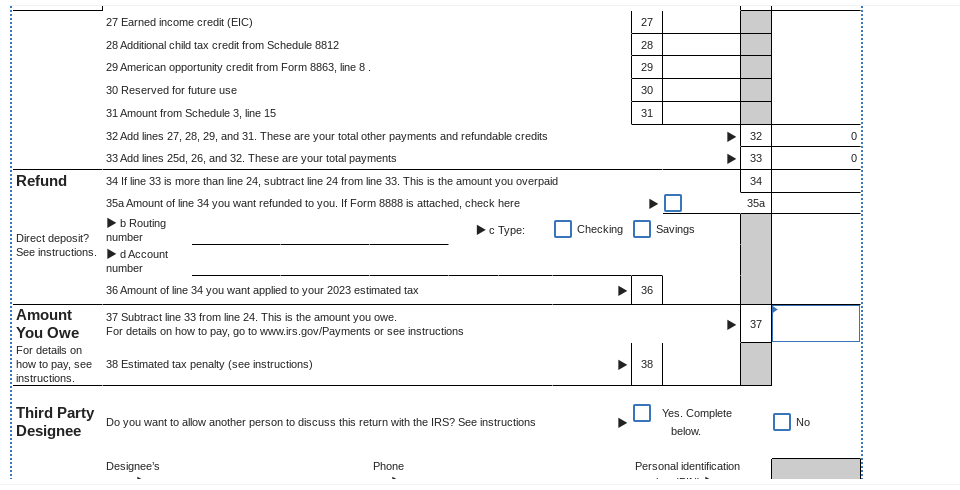 Solved Form 1040 Page 1 and 2.Required information [The | Chegg.com