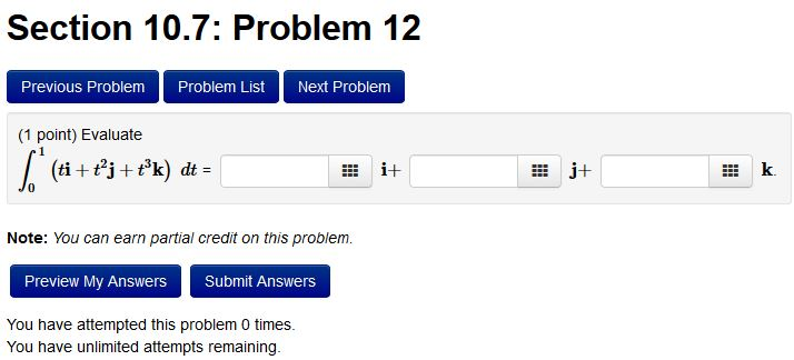 Solved Section 10.7: Problem 12 Previous Problem Problem | Chegg.com