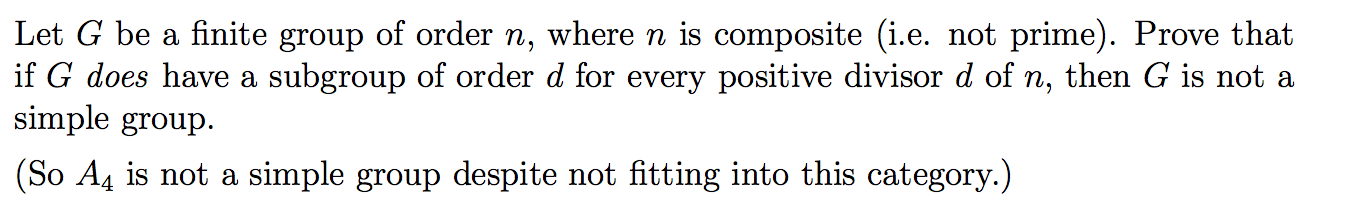 Solved Let G be a finite group of order n, where n is | Chegg.com