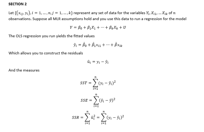 Solved Section 2 Let Xij Yi I 1 N J 1 Chegg Com