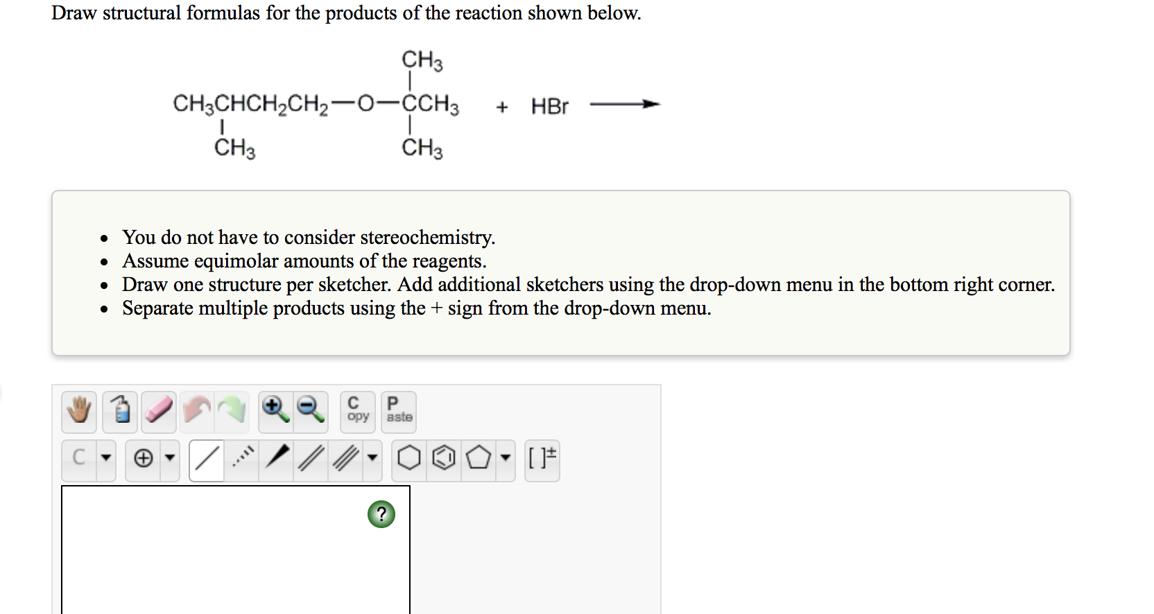 Solved Draw structural formulas for the products of the | Chegg.com