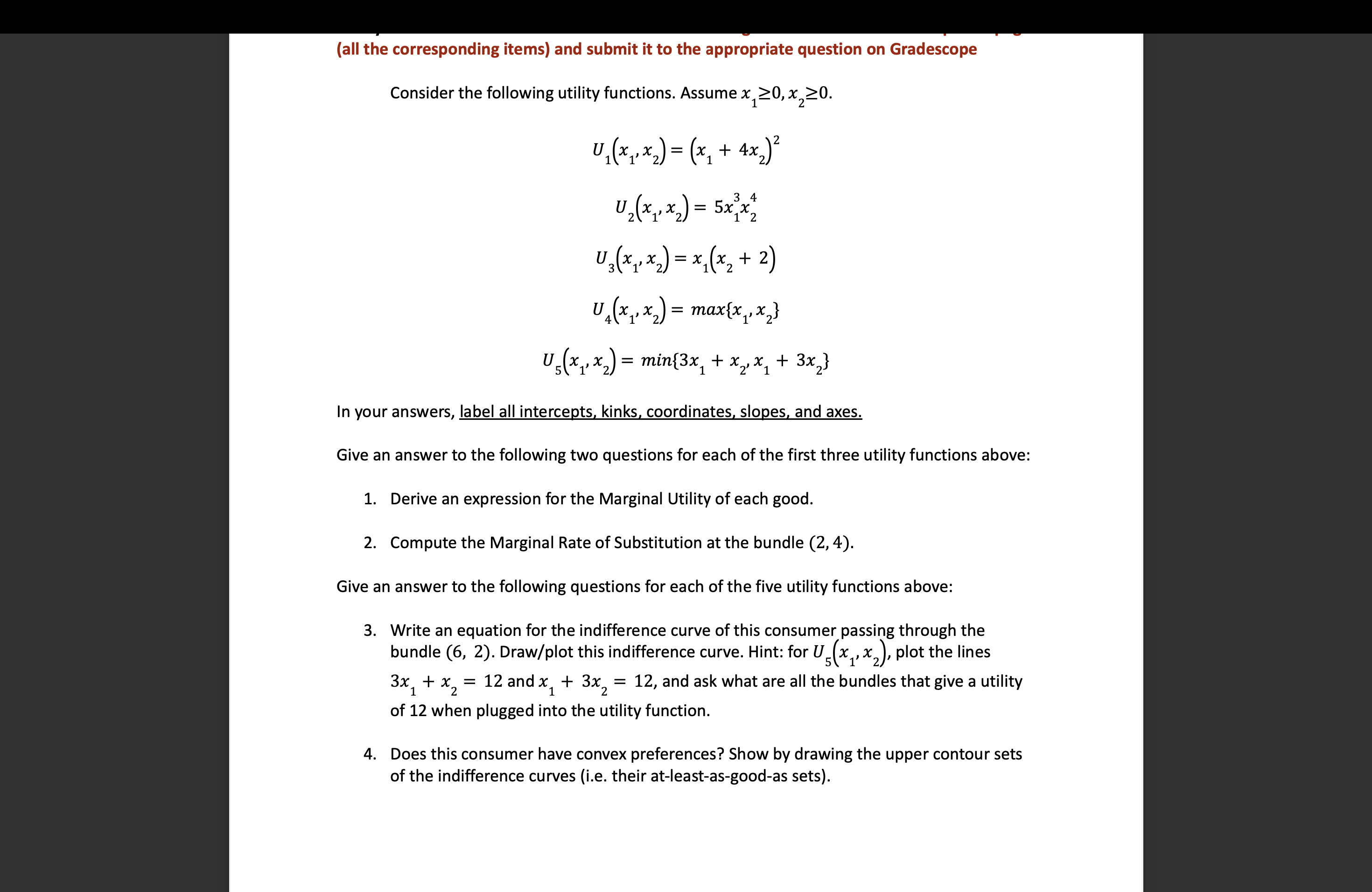 Solved (all the corresponding items) ﻿and submit it to the | Chegg.com