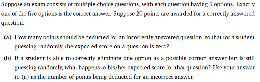 Solved Suppose an exam consists of multiple-choice | Chegg.com