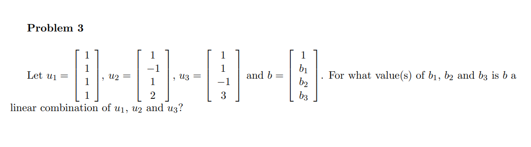 Solved Problem 1 Let u and v be two vectors of R™ such that | Chegg.com
