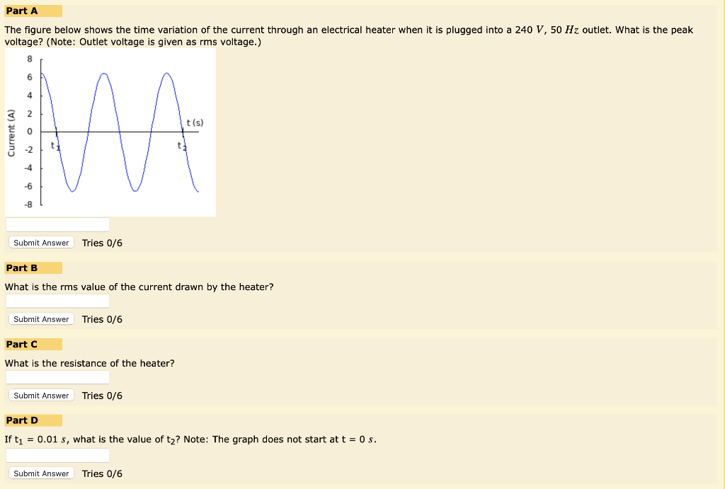 Solved Part A The figure below shows the time variation of | Chegg.com