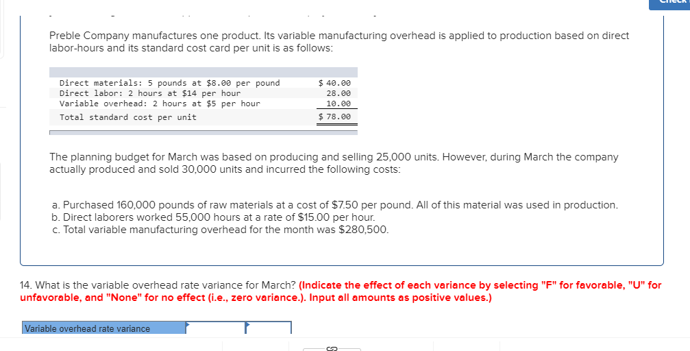 solved-preble-company-manufactures-one-product-its-variable-chegg