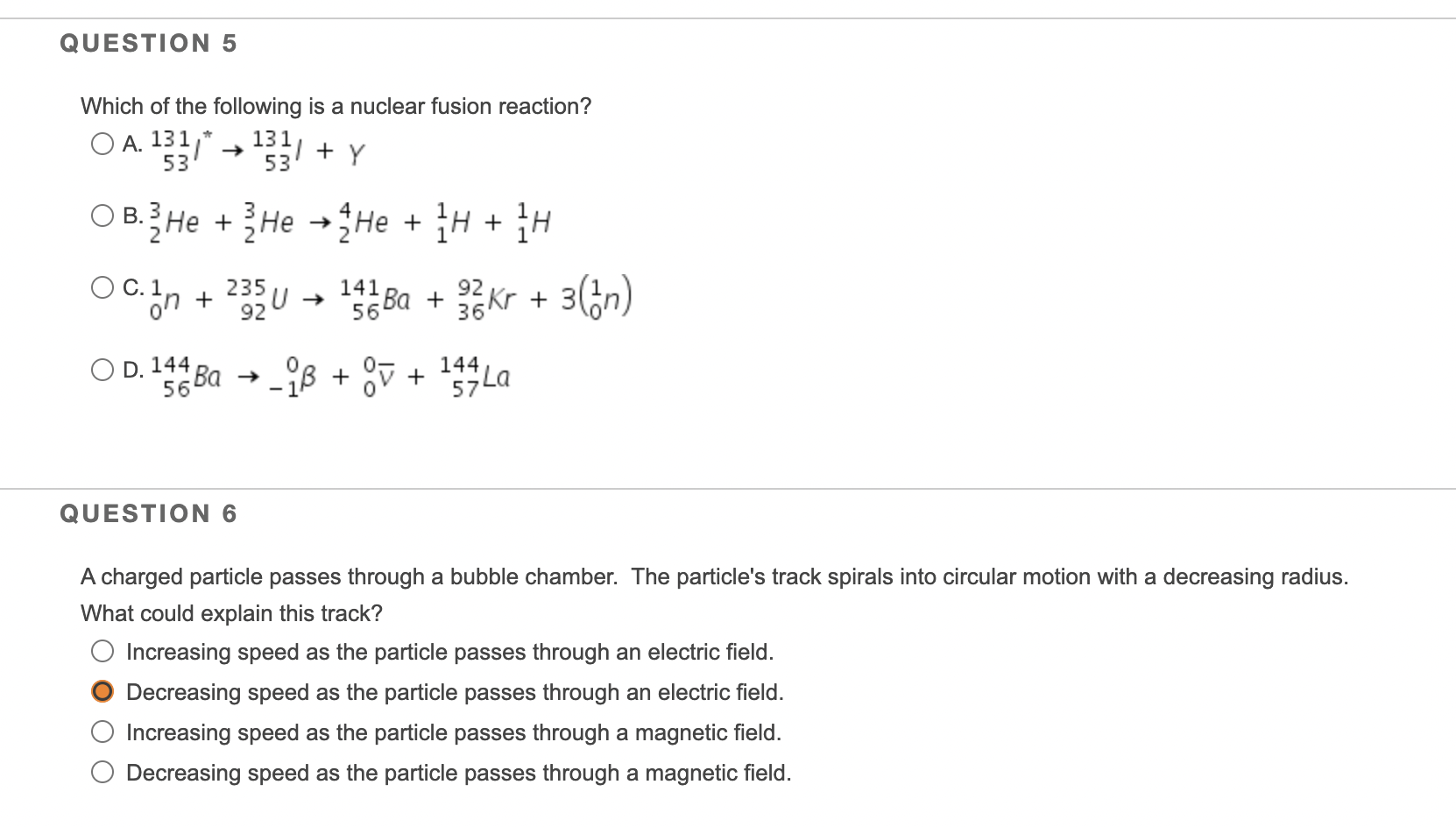 Solved What Is The Correct Equation For Beta (-) Decay Of | Chegg.com