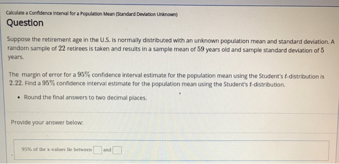 unknown population standard calculator unknown population standard calculator