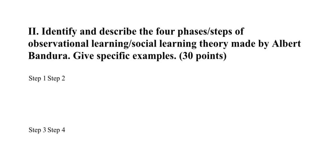 Albert bandura four processes observational learning hot sale