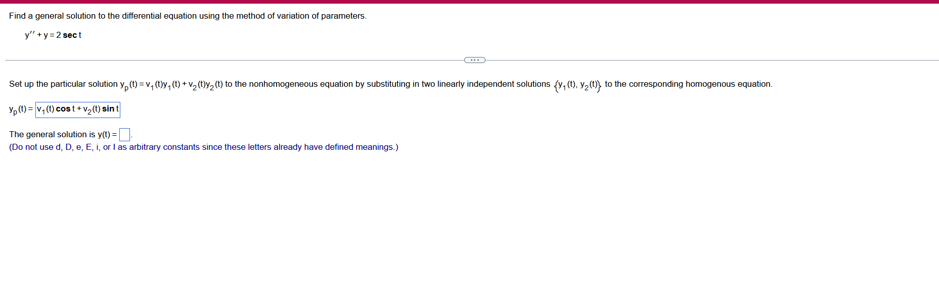 Solved Find A General Solution To The Differential Equation 