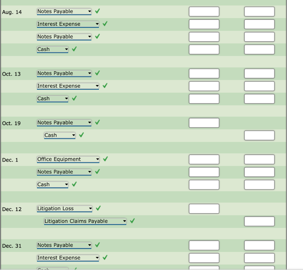 Solved Liability Transactions The Following Items Were | Chegg.com