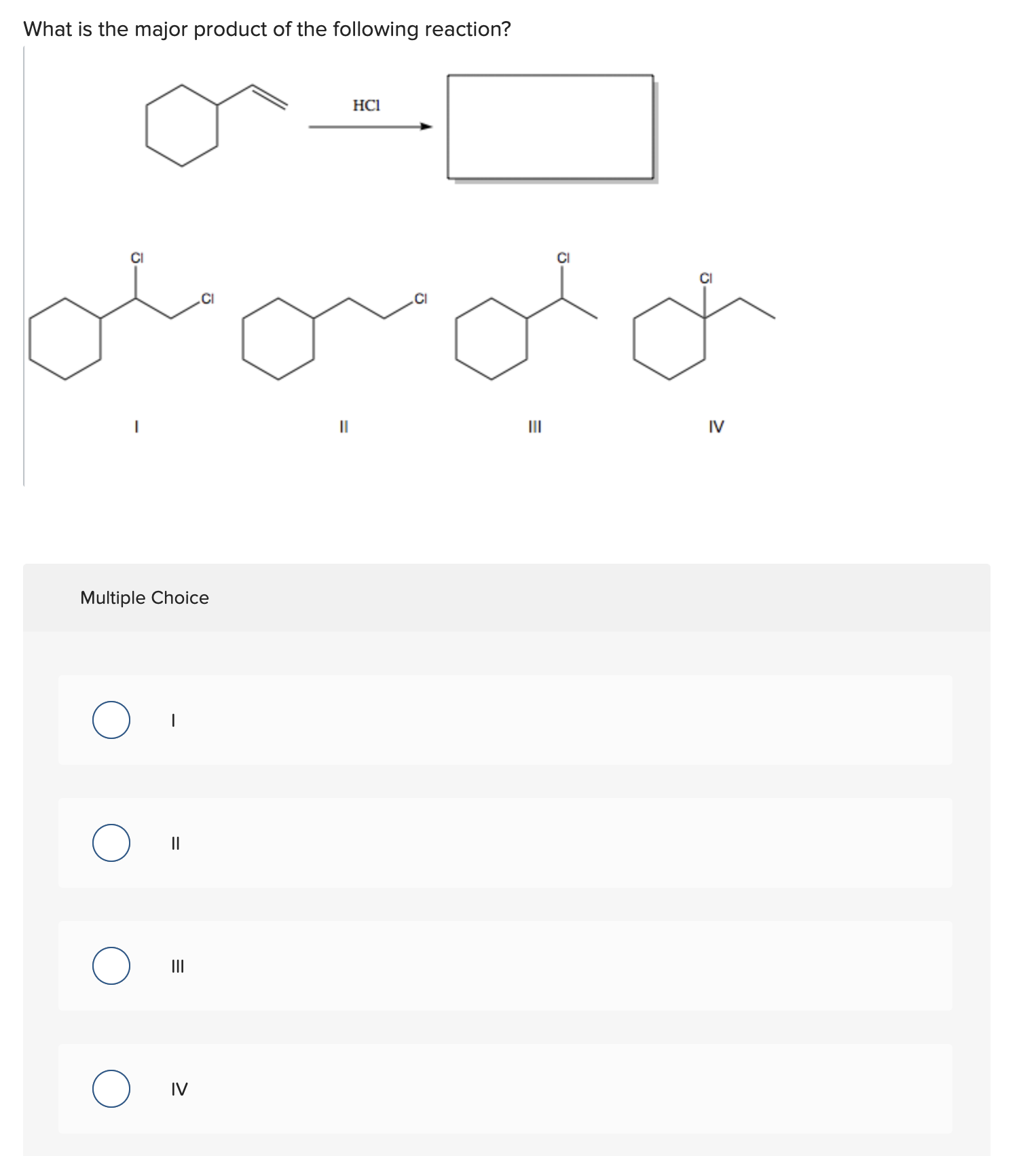 Solved What is the major product of the following | Chegg.com