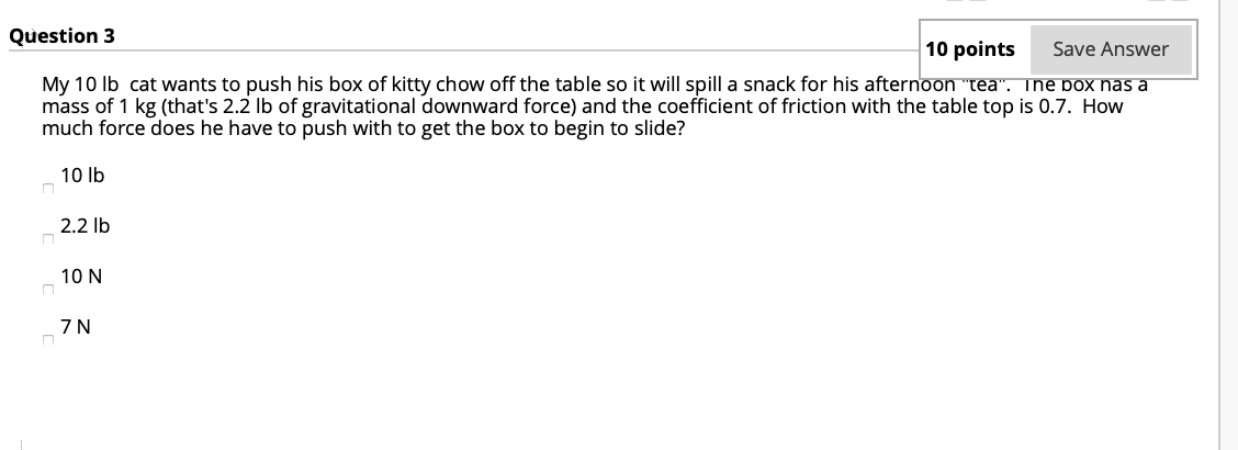 Solved Question 1 10 points Save Answer While we think of | Chegg.com