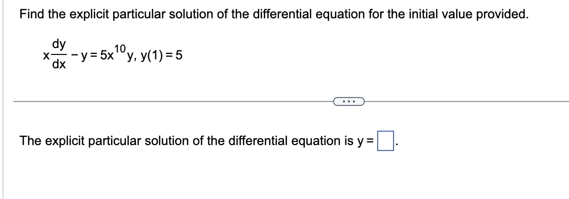Solved Find the explicit particular solution of the | Chegg.com