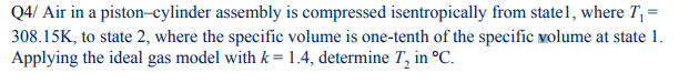 Solved Thermodynamics Question. Below Will Be Attached The | Chegg.com