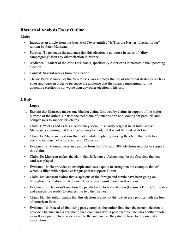 example essay using ethos pathos and logos