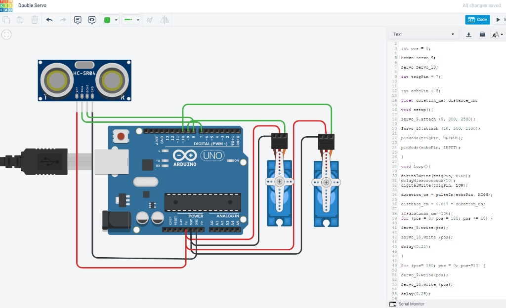 Solved These servo motors control 2 soil testing probes on | Chegg.com