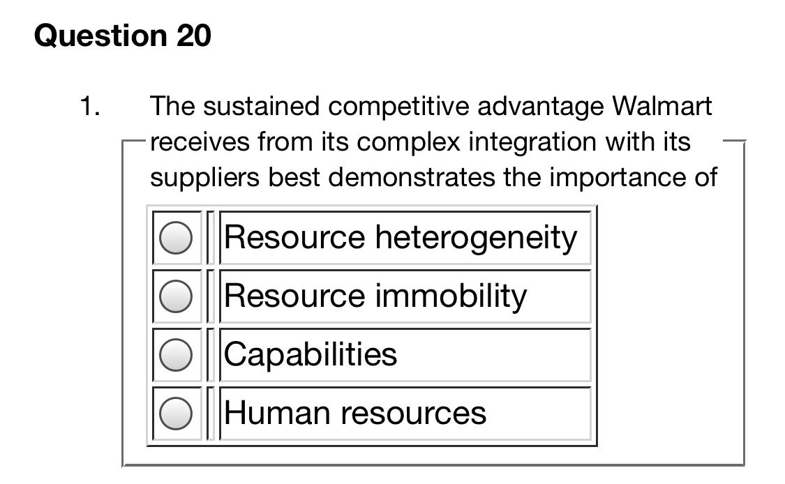 Solved Question 13 1. Walmart's negotiating power relative