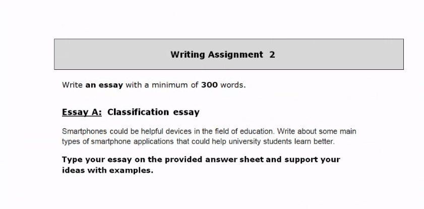 written assignment example
