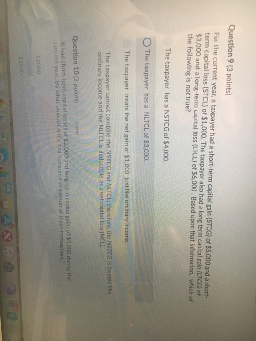 Solved Question 9 (3 points) For the current year, a | Chegg.com