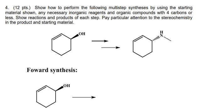 Solved ) Show how to perform the following multistep | Chegg.com