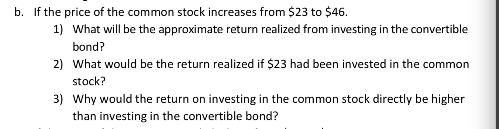 1. Consider a convertible bond as follows: par value | Chegg.com