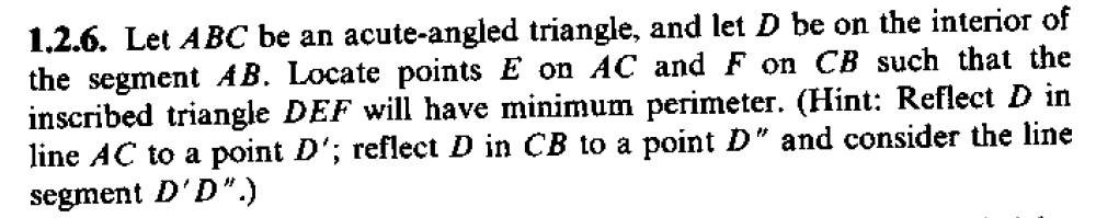 Solved 1.2.6. Let ABC be an acute-angled triangle, and let D | Chegg.com