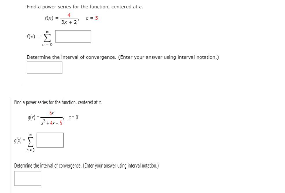 Solved Find A Power Series For The Function Centered At Chegg Com